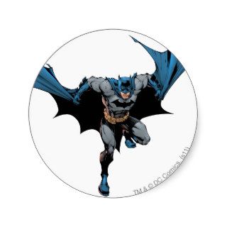 Batman Cape like wings Round Stickers