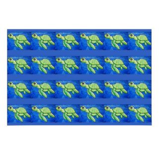 Dina's Sea Turtle Wrapping Paper