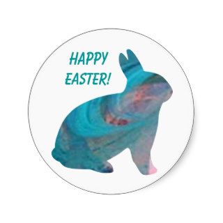Happy Easter Round Sticker