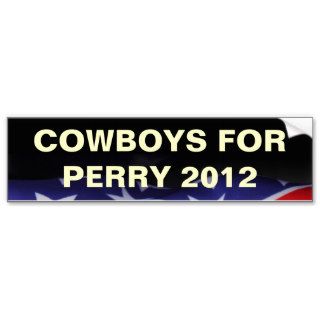 Cowboys for PERRY 2012 Campaign Bumper Sticker