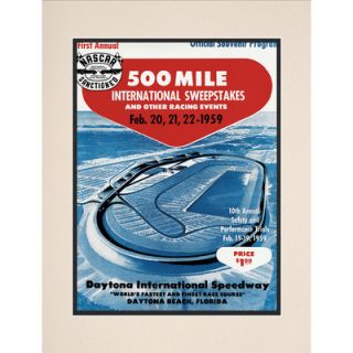 Memories NASCAR Matted 10.5 x 14 Daytona 500 Program Print