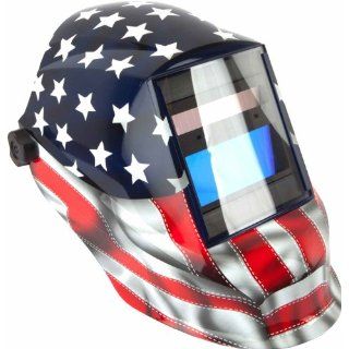 Forney 55650 Automatic Darkening Welding Helmet, Old Glory Trident, American Flag    