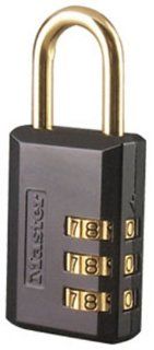 Master Lock 647D Set Your Own Combination Luggage Lock, 1 3/16 Inch (Assorted finish   brass or satin nickel)