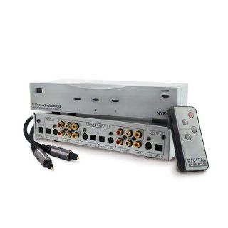 Nyrius S Video & Optical Switcher Digital Audio Video Selector Switch with Remote (SW200) & Bonus 6 Foot High Performance Digital Audio Optical Toslink Cable (NWOC500)  Remote Selector Switch Composite  Camera & Photo