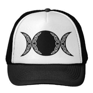 Triple Goddess Moon Symbol Trucker Hat