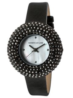 Womens Mother Of Pearl & Encrusted Hematite Watch by Kenneth Jay Lane
