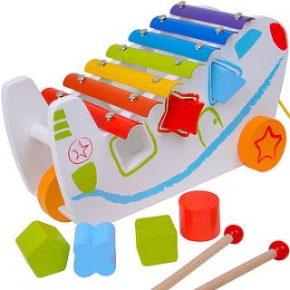 pull along shape sorter with xylophone by bee smart