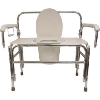 ConvaQuip Bariatric Bedside Commode with Swing Away Arms
