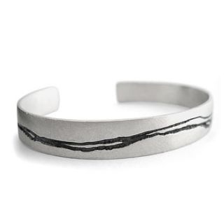 silver cuff by kate smith jewellery