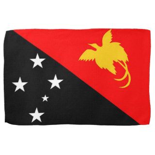 papua new guinea country flag towel