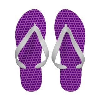 Purple Polka Dots Flip Flops