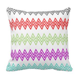 Hipster Girly Red Green Purple black Aztec Patter Pillow
