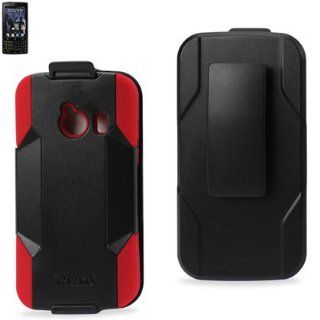 Holster Combo/KICKSTAND Premium Hybrid Case for Huawei M660 black/red (SLCPC09 HWM660BKRD) Cell Phones & Accessories