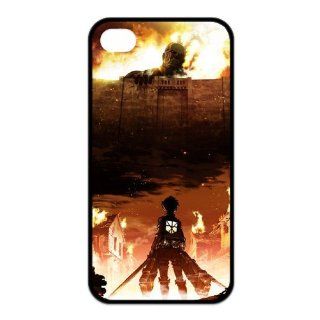 Goshoppinggo The Latest Japanese Anime Attack on Titan Alan And His Friends For Iphone 4/4S Best Rubber Cover Case Cell Phones & Accessories