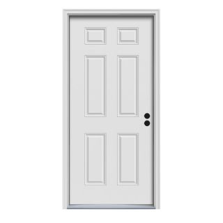 ReliaBilt 6 Panel Prehung Inswing Steel Entry Door (Common 32 in x 80 in; Actual 33.5 in x 81.75 in)