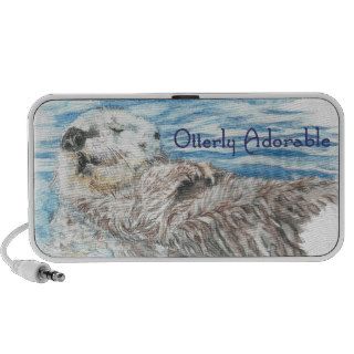 Otterly Adorable Humorous Cute  Otter Animal Laptop Speakers