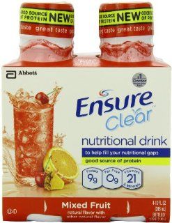 Ensure Clear Nutrition Beverage, Mixed Fruit, 10 Ounce, 4 Count (Pack of 3) Health & Personal Care