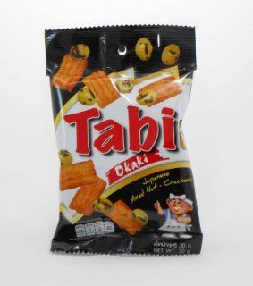 Tabi Okaki Japanese Mixed Nut Crackers Net Weight 30g. (1.06 Oz.) X 1 Bag Product of Thailand 