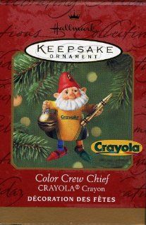 Hallmark Keepsake Ornament Color Crew Chief Crayola Crayon 2001 QX6185   Decorative Hanging Ornaments