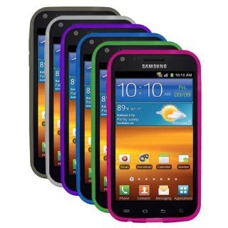 Cbus Wireless Six Flex Gel Cases / Skins / Covers for Samsung Epic 4G Touch / D710   Smoke, Clear, Purple, Blue, Green, Hot Pink Cell Phones & Accessories