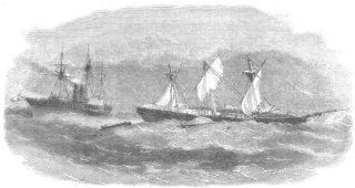 ROMANCE Rover's Bride abandoned sea Boat Royal Mail ship Atrato boarding, 1857   Prints