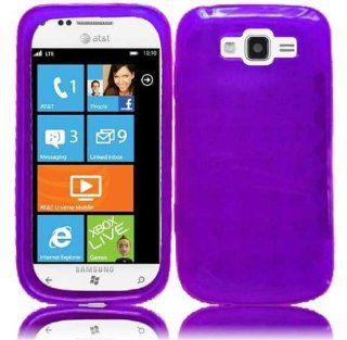 Purple Flex Cover Case for Samsung Focus 2 SGH I667 Cell Phones & Accessories