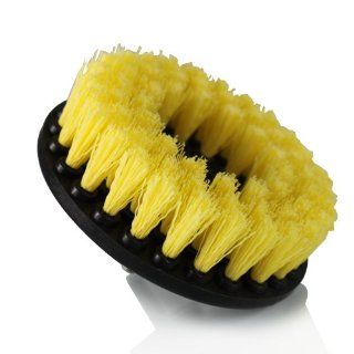 Chemical Guys ACC_201_BRUSH_MD   Carpet Brush withDrill Attachment, Medium Duty, Yellow Automotive