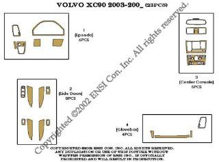 Volvo XC90 Dash Trim Kit 03 03   23 pieces   Mustard Birdseye Maple (7 221) Automotive
