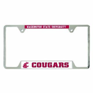 NCAA Washington State Cougars Metal License Plate Frame  Sports Fan License Plate Frames  Sports & Outdoors