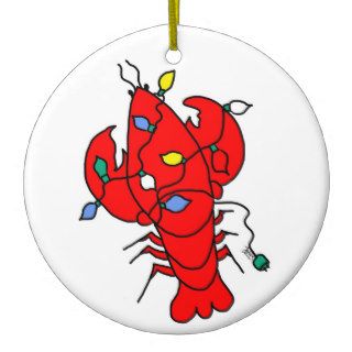 Lobster In Lights, 671, 20131105 Christmas Tree Ornament