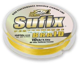 Sufix USA Performance Braid Hi Vis Yellow 150Yds 50lb Test #663 050Y  Superbraid And Braided Fishing Line  Sports & Outdoors