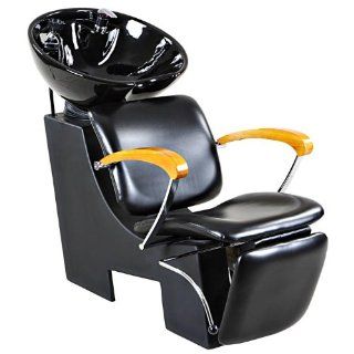 "Reynolds" Black Beauty Salon Shampoo Chair & Sink Bowl Unit  Adaptive Shampoo Basins And Trays  Beauty