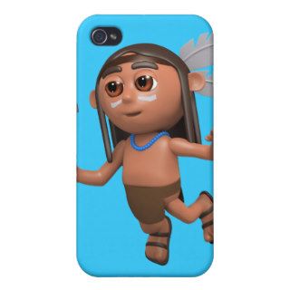 3d Indian Brave Leaps Cases For iPhone 4