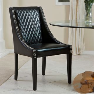 Christopher Knight Home Mandolin Quilted Black Leather Chair (Single) Christopher Knight Home Chairs