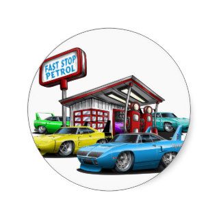 1970 Superbird Gas Station Stickers