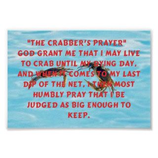 Crabbers Prayer Poster