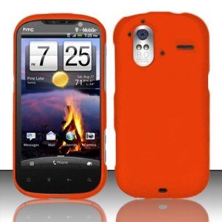 HTC Amaze 4G Case Refreshing Orange Hard Cover Protector (T Mobile) with Free Car Charger + Gift Box By Tech Accessories Cell Phones & Accessories