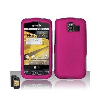 Pink Hard Cover Case for LG Optimus S LS670 Cell Phones & Accessories