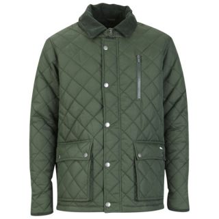 Atticus Mens Quilted Jacket   Khaki      Clothing