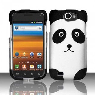 White Black Panda Bear Hard Cover Case for Samsung Galaxy Exhibit 4G SGH T679 Cell Phones & Accessories