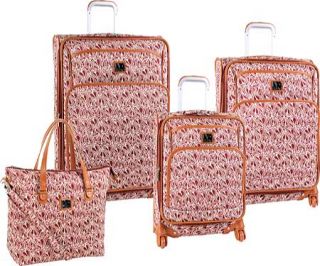 Diane von Furstenberg Baby Hearts 4 Piece Luggage Set