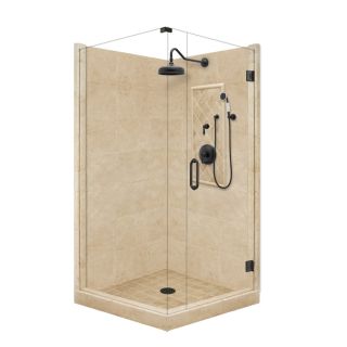 American Bath Factory Panel 86 in H x 36 in W x 36 in L Medium Square Corner Shower Kit