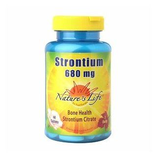 Nature's Life Strontium 680mg Bone Health, Tablets 60 ea Health & Personal Care
