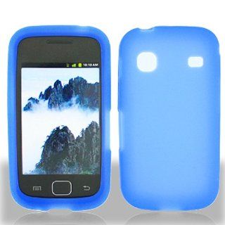 Blue Soft Silicone Gel Skin Cover Case for Samsung Repp SCH R680 Cell Phones & Accessories