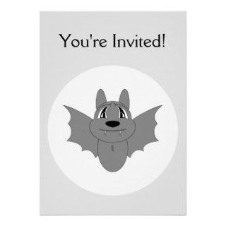 Cute Little Bat Custom Invite