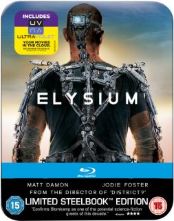 Elysium   Limited Edition Steelbook Mastered in 4K Edition (Includes UltraViolet Copy)      Blu ray