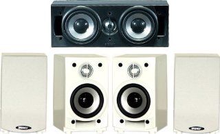 Energy Take 5.2 5 Piece Surround Sound Speaker System, White (Discontinued by Manufacturer) Electronics