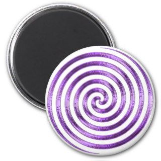 Purple Metallic Swirl Magnet