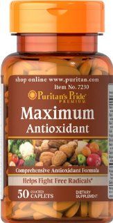 Puritan's Pride Maximum Antioxidant Formula  50 Caplets Health & Personal Care