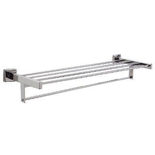 Bobrick 676x24 304 Stainless Steel Surface Mounted Towel Shelf with Towel Bar, Bright Finish, 24" Length Mounted Bathroom Shelves